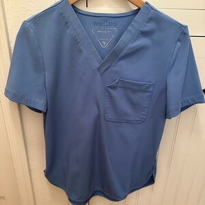 Welles Ciel Blue Scrub Set